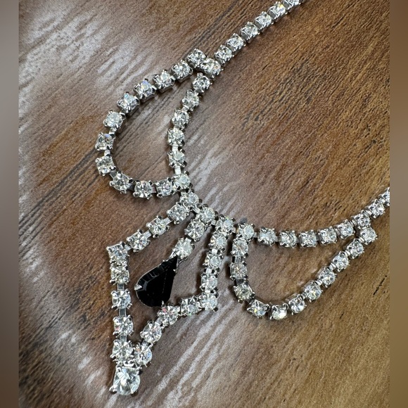Vintage Silver tone Rhinestone 3 piece Set preowned - Picture 15 of 16